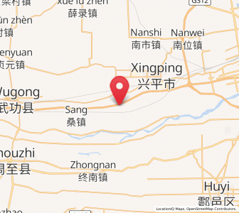 Map of Fengyi, Shaanxi