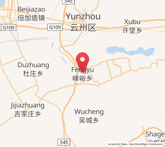 Map of Fengyu, Shanxi