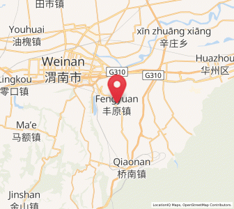 Map of Fengyuan, Shaanxi