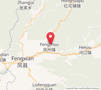 Map of Fengzhou, Shaanxi