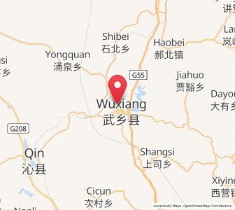 Map of Fengzhou, Shanxi