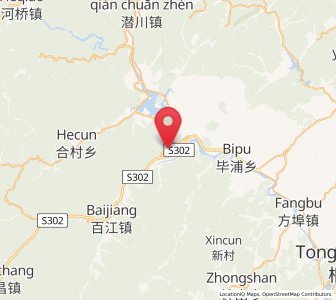 Map of Fenshui, Zhejiang