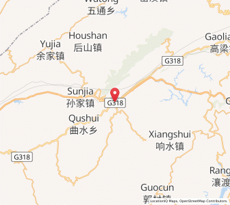 Map of Fenshui, Chongqing