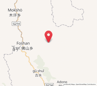 Map of Foshan, Yunnan