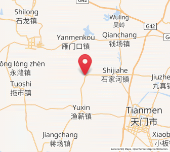 Map of Fozishan, Hubei