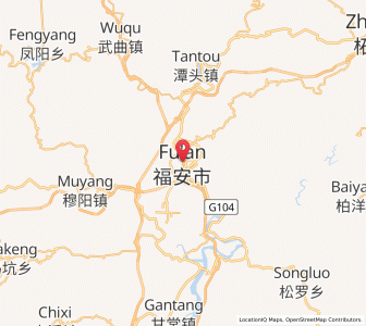 Map of Fu’an, Fujian