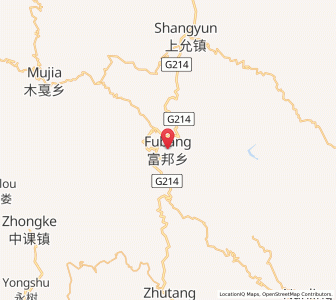 Map of Fubang, Yunnan