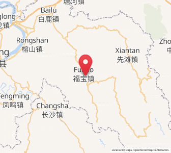 Map of Fubao, Sichuan