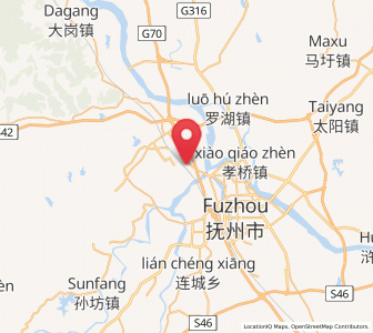 Map of Fubei, Jiangxi