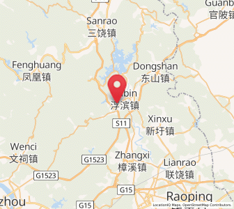 Map of Fubin, Guangdong