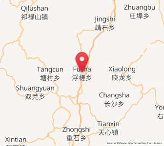 Map of Fucha, Jiangxi