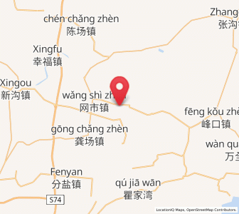 Map of Fuchang, Hubei