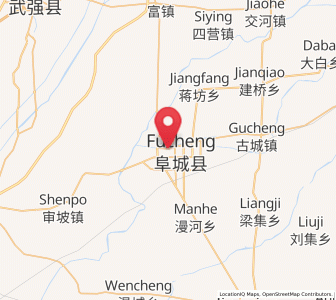 Map of Fucheng, Hebei