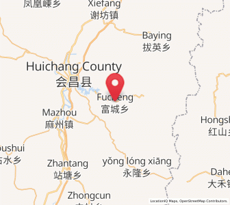 Map of Fucheng, Jiangxi