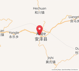 Map of Fucheng, Shanxi