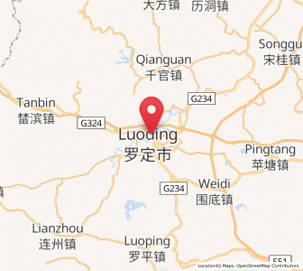 Map of Fucheng, Guangdong