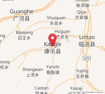 Map of Fucheng, Gansu