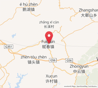 Map of Fuchun, Jiangxi