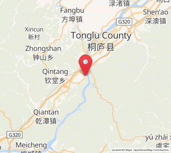 Map of Fuchunjiang, Zhejiang
