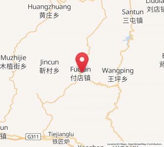 Map of Fudian, Henan