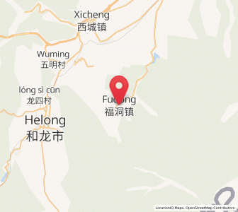 Map of Fudong, Jilin