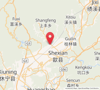 Map of Fu’e, Anhui