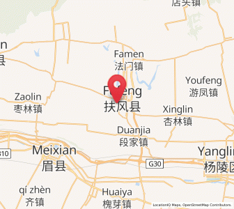 Map of Fufeng, Shaanxi