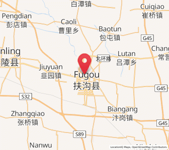 Map of Fugou Chengguanzhen, Henan