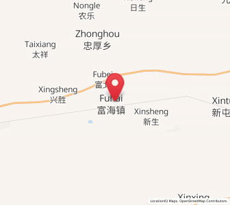 Map of Fuhai, Heilongjiang