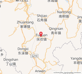 Map of Fuhuan, Chongqing