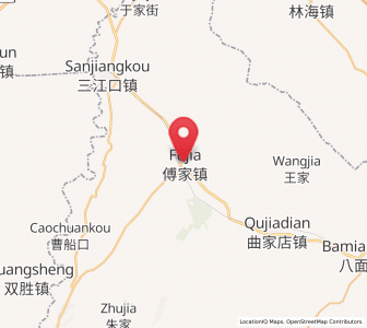 Map of Fujia, Liaoning