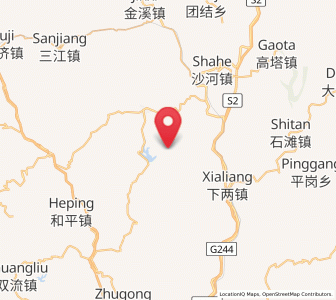 Map of Fujia, Sichuan
