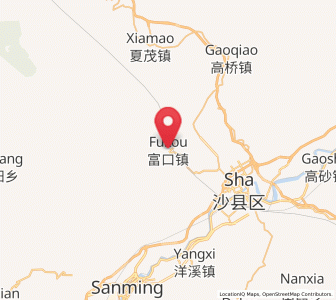 Map of Fukou, Fujian