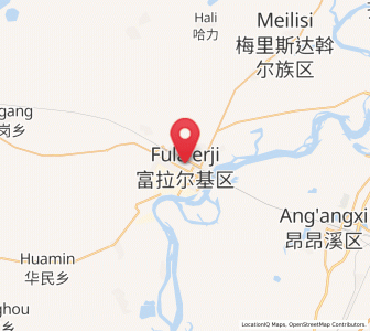 Map of Fula’erji, Heilongjiang