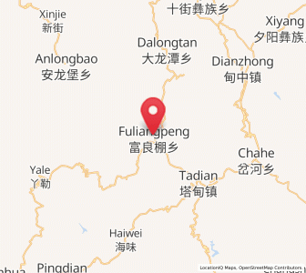Map of Fuliangpengjie, Yunnan