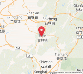 Map of Fulin, Guangdong