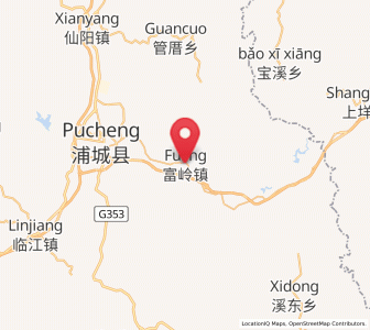 Map of Fuling, Fujian