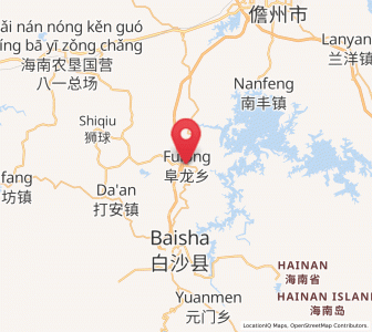 Map of Fulong, Hainan