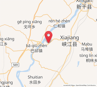 Map of Fumin, Jiangxi