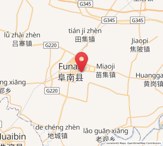 Map of Funan Chengguanzhen, Anhui