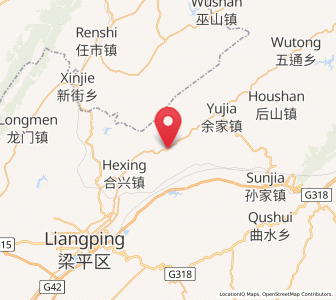 Map of Fuping, Chongqing