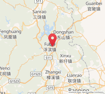 Map of Fushan, Guangdong