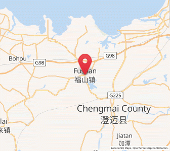 Map of Fushan, Hainan