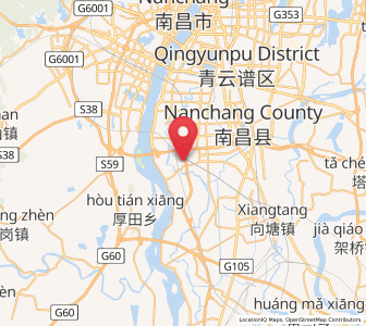 Map of Fushan, Jiangxi