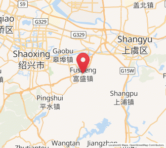 Map of Fusheng, Zhejiang