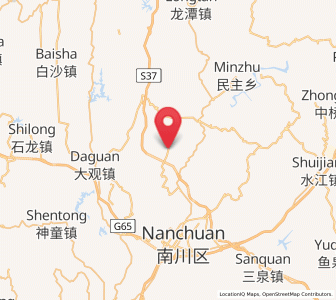 Map of Fushou, Chongqing