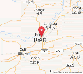 Map of Fusui, Guangxi