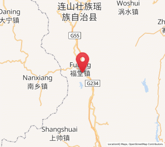 Map of Futang, Guangdong
