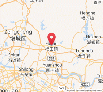 Map of Futian, Guangdong