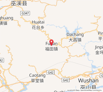 Map of Futian, Chongqing